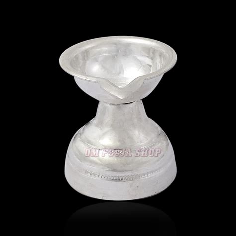Diya Lamp in Pure Silver Buy online @ USA UK from OM POOJA SHOP