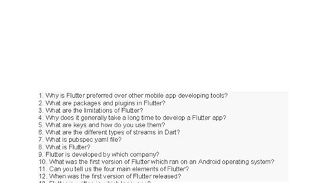 Flutter Development Insights: Key Concepts & Limitations (DOC-20251121 ...