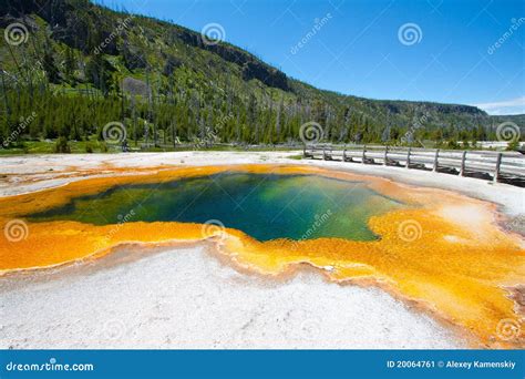 Emerald Pool in the Black Sand Basin, Yellowstone Stock Image - Image ...
