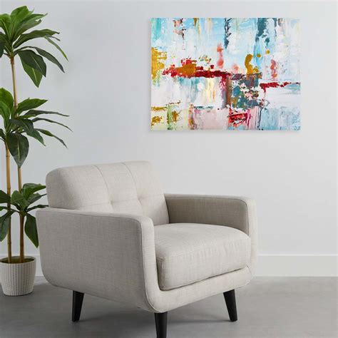 Colorful Abstract Canvas Wall Art, 40x30 | At Home