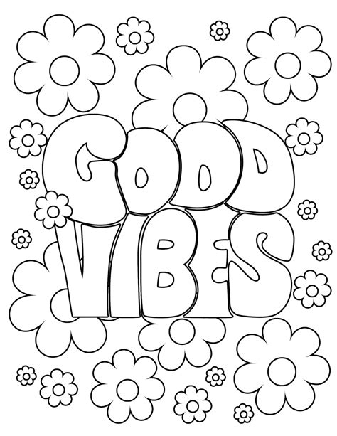 Aesthetic Preppy Coloring Pages Printable - King Printables