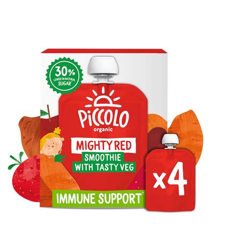 Piccolo Organic Mighty Red Smoothies Baby Food