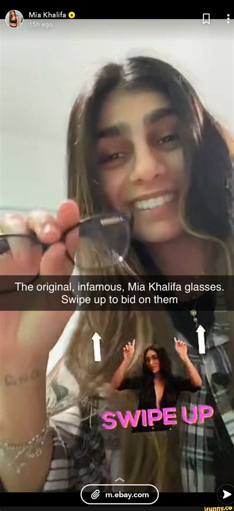 Mia Khalifa @ . ad The original, infamous, Mia Khalifa glasses. Swipe ...