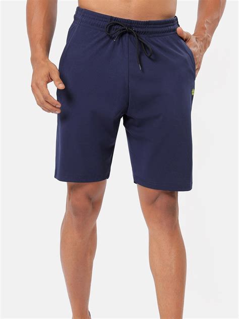 Buy Men Navy Blue Solid Workout Shorts From Fancode Shop.