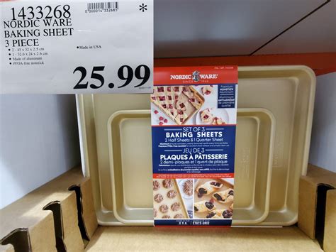 1433268 NORDIC WARE BAKING SHEET 3 PIECE 25 99 - Costco East Fan Blog