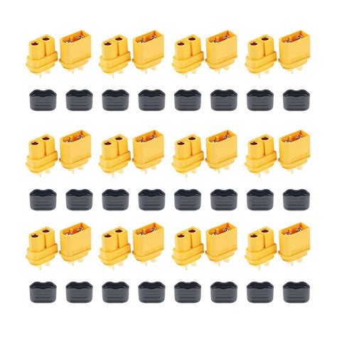 C Yumu 10 Pair XT60H (XT60 Upgrade) Male Female Bullet Connectors Power ...