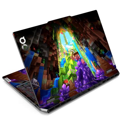 Shop Minecraft Character Colorful Cave Scene Laptop Skin for Lenovo LOQ ...