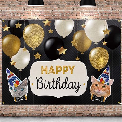 PAKBOOM Cat Themed Birthday Backdrop for Cat Owner's Party India | Ubuy