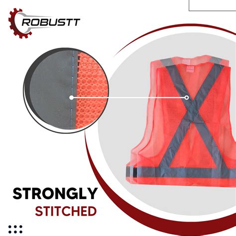 Buy Safety Reflective Jackets (Orange) | High Visibility – Robustt