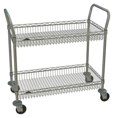 METRO, 375 lb Load Capacity, 36 in x 18 in x 38 in, Utility Cart with ...