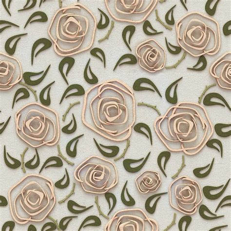 A Wallpaper Mural of Flowers in Geometric Pattern - Magicdecor®