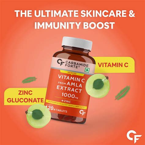Buy CARBAMIDE FORTE NATURAL VITAMIN C AMLA EXTRACT WITH ZINC-120 ...