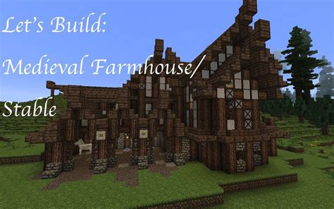 Image result for Minecraft Medieval Farm House Tutorial