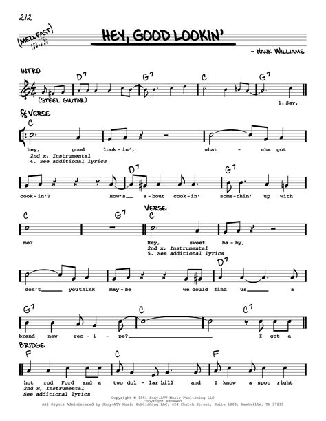 Hey Good Lookin Lyrics