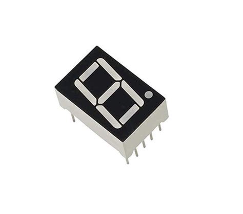 0.56 inch 1 Digit 7 Segment LED Display Common Cathode CC (543) Single ...