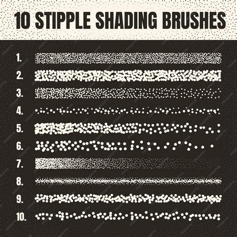 Premium Vector | Stipple scatter brush ink drawing and texturing fading ...