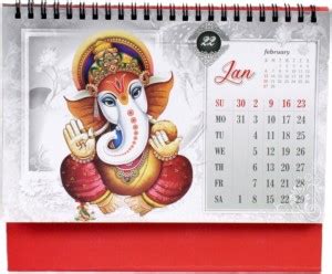 VR Creatives Lord Ganesha / Ganesh Desk Table Calendar Top Calendar ...
