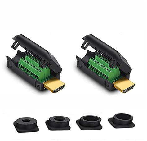 Jienk HDMI Solderless Male Connector with Case, 2 India | Ubuy