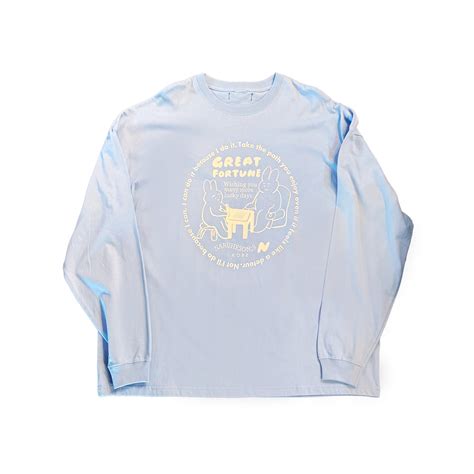 GREAT FORTUNE L/S Tee (Sky Blue) | NARUHESON;S