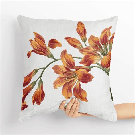 Buy Amber Lilies Velvet Cushion Cover Online In India - Lushlyf