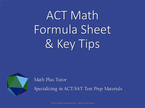 Image result for Act Math Formula Sheet