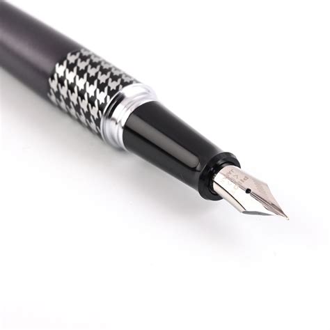 Buy Pilot Grey Houndstooth Fountain Pen | Pilot MR Retro Pens | Makoba