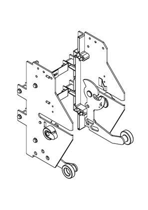 chassis side plates - 3 poles/ - 4 poles - for NSX400..630 - 3D CAD ...