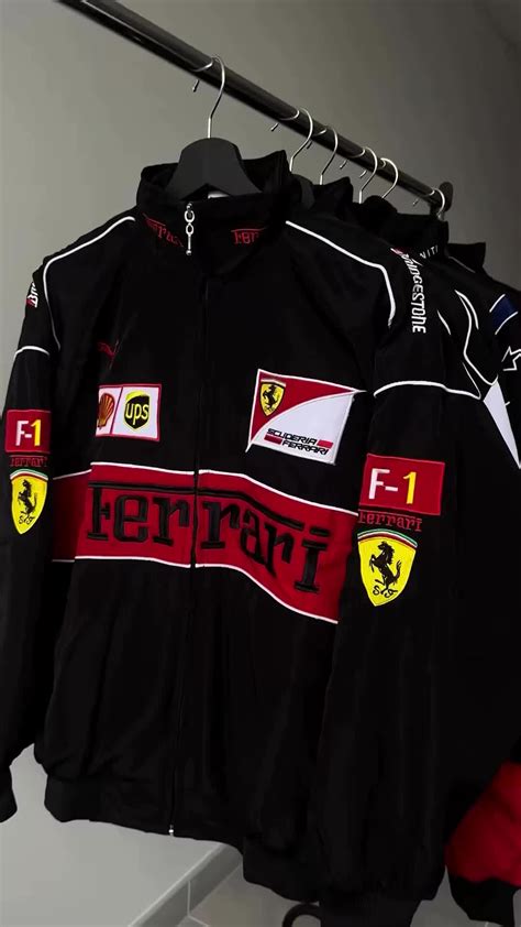 F1 Racing jacket | Ferrari jacket outfit, Jackets, Womens fashion jackets