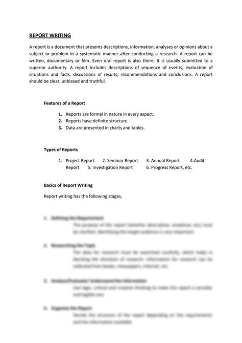 Image result for Format for Report Writing