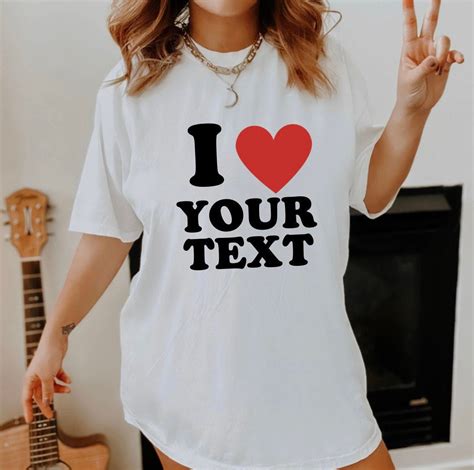 Custom Shirt I Heart Shirt Custom I Love T Shirt Matching - Etsy