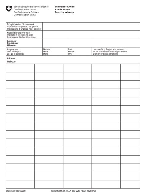 Schweizer Armee 06005 dfi Form - Fill Online, Printable, Fillable ...