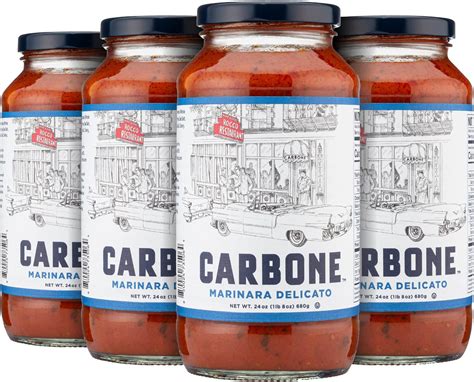 Amazon.com : Carbone Marinara Delicato Pasta Sauce | Tomato Sauce Made ...