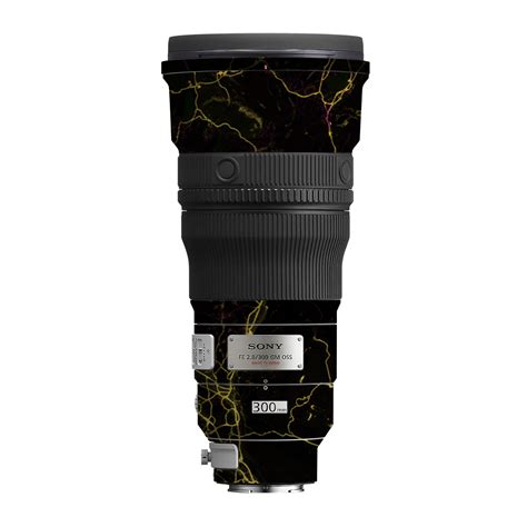 Electric Gold Veins Sony FE 300mm F/2.8 GM OSS Camera Lens Skin
