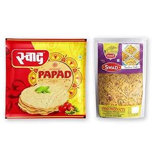 Swad Products | Namkeen Treat's 400Gm & Swad Papad 400Gm Combo Pack ...