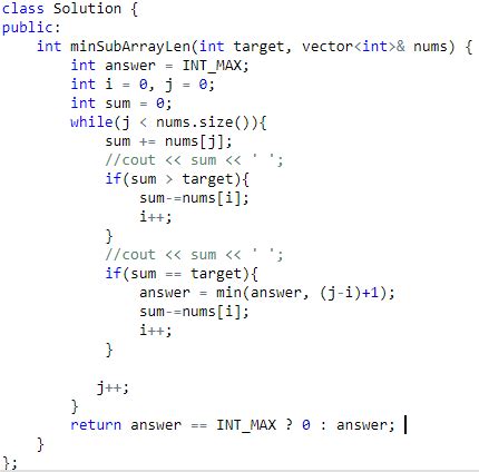 Minimum Size Subarray Sum 的图像结果