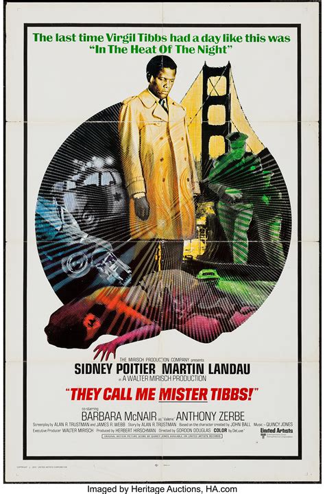 They Call Me Mister Tibbs! (United Artists, 1970). International | Lot ...