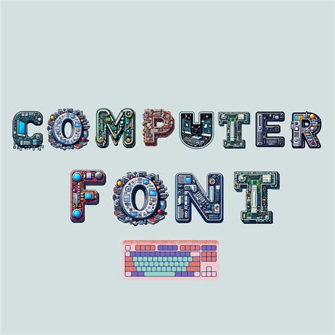 Computer Shop Font Design 的图像结果