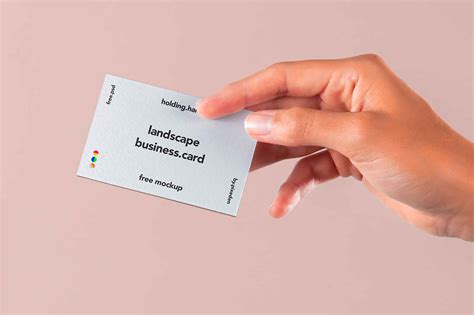 Hand Showing Business Card Mockup Psd