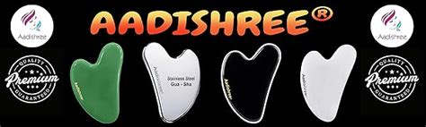 Aadishree® Gua Sha Facial Tool | Large Gua Sha Heart - Natural Jade ...