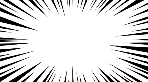 Manga speed burst frame. Radial anime speed lines. Crash zoom effect ...
