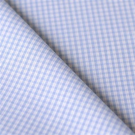 Tissu coton | vichy | bleu clair | zephyr - A&A Patrons