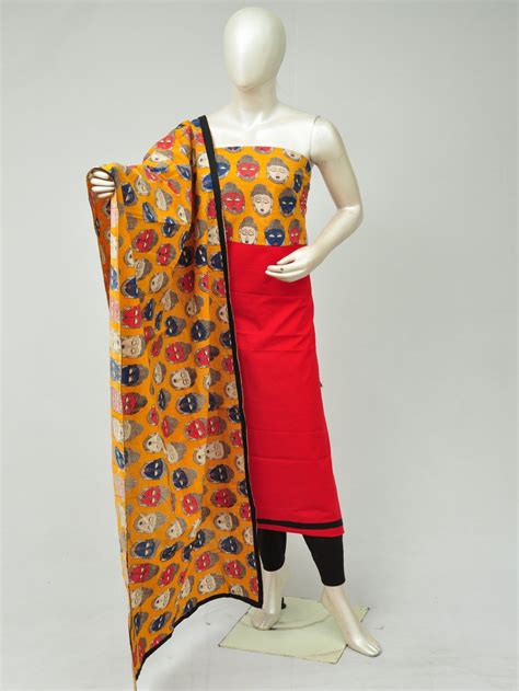 Kalamkari print dress material at whole sale price – DressesForWomen.IN