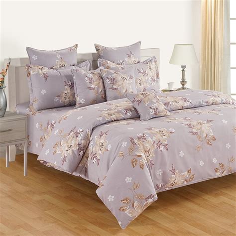 Buy SWAYAM Veda Cotton 160TC Floral Print 3Pcs Queen Bedsheet Set from ...