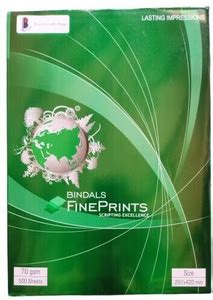 Flipkart.com | BINDALS Bindals A3 Unruled A3 70 gsm A3 Paper - A3 Paper