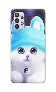 PRINTFIDAA® Chinese Cutie Kitten Cat Big Eyes Lovely Girl Ears Printed ...