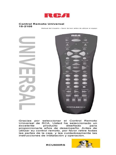 Image result for Como Programar El Control RCA