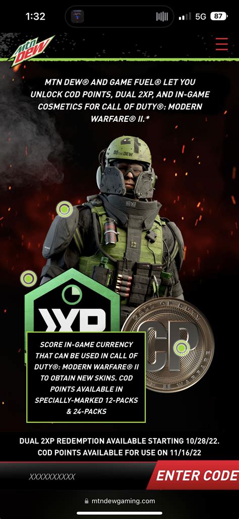 MTN Dew Exclusive Skin unlocked with first purchase of any MTN Dew ...