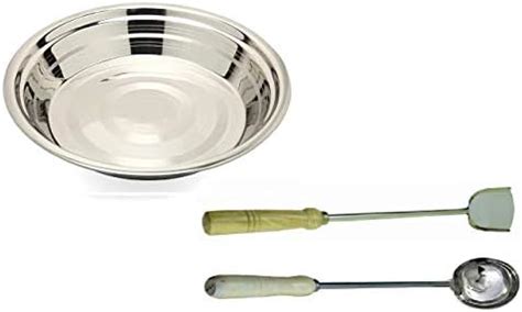 Buy Bartan Star Commercial Use Stainless Steel Big Size Turner,Laddle ...