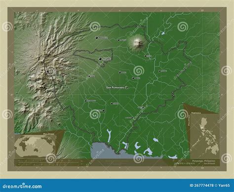 Pampanga, Philippines. Wiki. Labelled Points of Cities Stock ...