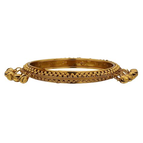Sukriti Indian Designer Ghungroo Studded Gold Bracelet Bangles for Wom ...